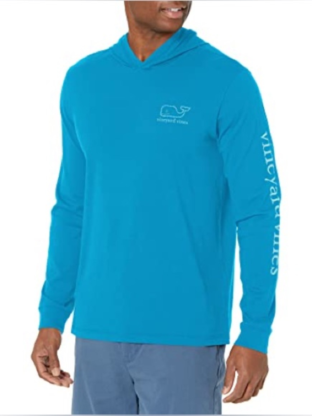 NWOT Vineyard Vines Men's Long-Sleeve Vintage Whale Hoodie T-Shirt Size Large